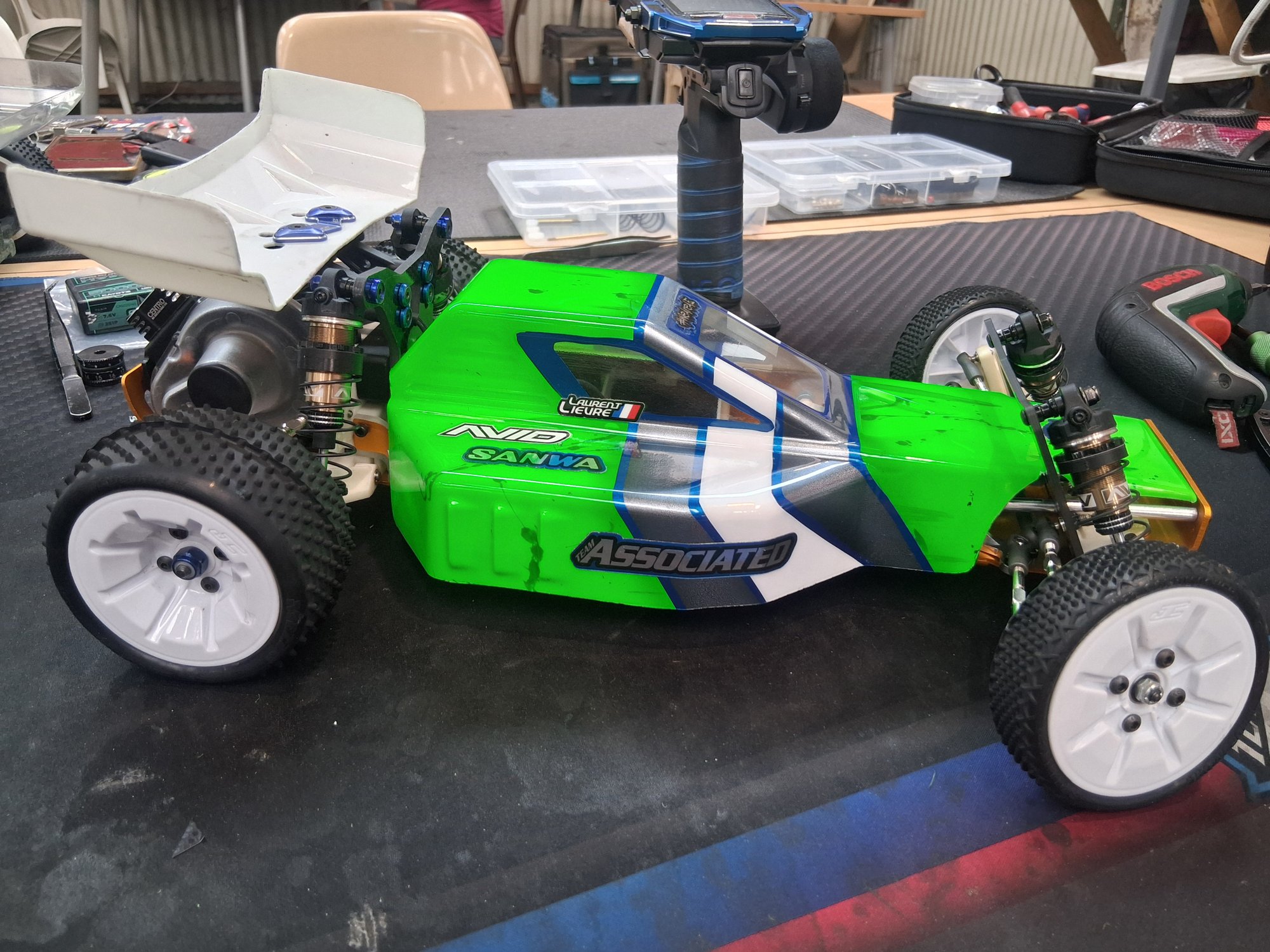 Team Associated Rc10, TT 1/10 Vintage 4x2, voiture radiocommandée de Laurent Lievre, RC Park